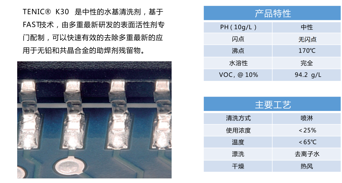 TENIC K30 线路板批量水基清洗剂(图1)